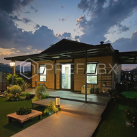 PrefabX Classic-B Cottage modulaire extensible et résistant à l'eau entièrement équipé, adapté à une utilisation en condo et villa