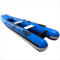Goethe — bateau gonflable de pêche à rames pour 2 personnes, bateau de 370cm, 12 pieds de Long, GTK370