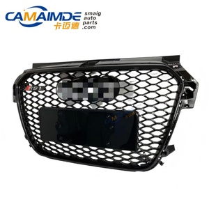 Camaimde Grille <span class=keywords><strong>Audi</strong></span> Neuve en Plastique PP+ABS Brillant/Mat pour <span class=keywords><strong>Audi</strong></span> <span class=keywords><strong>A1</strong></span> 8X 2012 Modèle Noir/<span class=keywords><strong>Gris</strong></span>/Argent - Product Image 1
