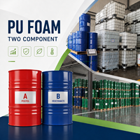 Matériau polyuréthane liquide ignifuge à deux composants, mousse rigide à cellules fermées, polyol MDI isocyanate, isolation par pulvérisation