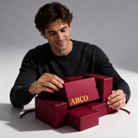 Boîte cadeau en carton ondulé avec logo personnalisé, fermeture éclair, auto-adhésive, avec bandes adhésives détachables pour l'expédition