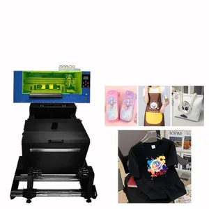 Stampante dtf diretta all'ingrosso a3 dtf stampante per t-shirt stampa con laminatore tutto in uno i3200 uv dtf stampante