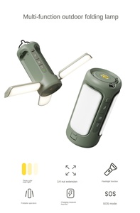 Lámpara para acampar al aire libre, lámpara de Ambiente, viene con linterna, Banco de energía, lámpara de Camping multifuncional de alto brillo - Product Image 5