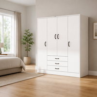 Meilleures ventes - Armoire en bois sur mesure, armoire de chambre à coucher, porte en contreplaqué - Armoire pliante