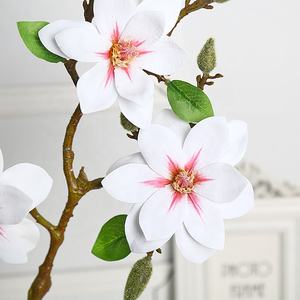 Magnolia artificielle en bonsaï pour la Saint-Valentin, Noël, impression 3D, décoration de salon et de scène de mariage en extérieur, fleurs artificielles - Product Image 4