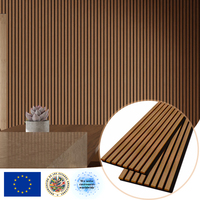 Panneau mural professionnel en lattes de bois insonorisant pour cour d'assises publique avec feutre PET ignifuge et livraison DDP mondiale et prix compétitifs