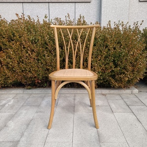 Chaise de banquet en bois durable de style fermier classique <span class=keywords><strong>pour</strong></span> adultes, avec dossier en W - Product Image 6
