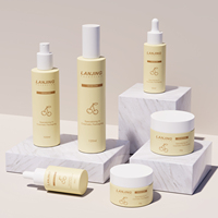 Flacon compte-gouttes en verre dépoli beige mat 30ml 50ml 100ml, pot à crème vide 30g 50g, flacon pompe à lotion, emballage cosmétique