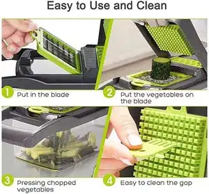 2023 Vegetable Slicer Shredder Potato Onion Chopper Manual Multifunctional Vegetable And Fruit Cutter 14 In 1 Vegetable Chopper