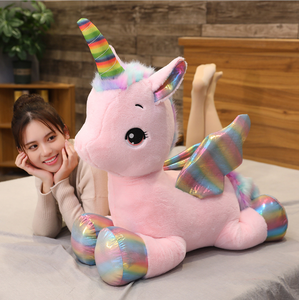 Fantástico <span class=keywords><strong>Unicornio</strong></span> de Peluche con Alas Brillantes de Arcoíris, Juguetes de Peluche para Niñas, Cuerno Único, Patas Coloridas, <span class=keywords><strong>Unicornio</strong></span> Gigante de Peluche - Product Image 6