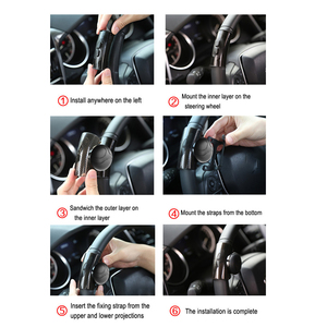 <span class=keywords><strong>Volant</strong></span> de voiture universel 360 <span class=keywords><strong>Spinner</strong></span> Handle Ball Knob Booster Multifonctionnel Haut de gamme Conduite à une main - Product Image 5