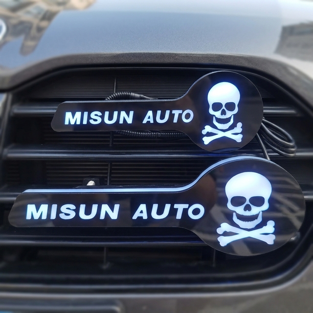China Factory Supply RGBW LED Front Grille Emblem for Cars 12V New Light Retrofit Direct Fit