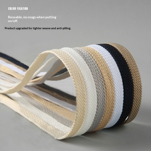 Lacets classiques en polyester de qualité pour baskets, plats <span class=keywords><strong>et</strong></span> élastiques, largeur 8 mm, blanc <span class=keywords><strong>et</strong></span> noir, longueurs 100/120/140/160 cm - Product Image 1