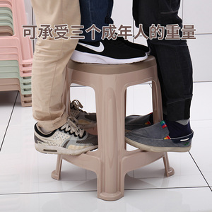 Plastic Stool Large Medium Small Stackable Modern Design For Dining Bathroom Kids Adult <b>Chair</b> - Product Image 4