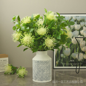 Yihua - Arte Floral, Flor Artificial de Seda, Decoración del Hogar, Estilo Moderno y Simple, Rojo, Naranja, Verde, Rosa, Blanco - Product Image 2
