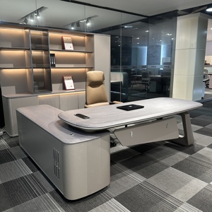 Công Nghệ Cao Hiện Đại L-Hình Bàn Văn Phòng Điều Hành Máy Tính Bàn Thiết Kế Cho Nhà Hoặc Công Ty Bằng Gỗ Nội Thất Văn Phòng Cho Ông Chủ/CEO - Product Image 2