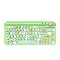 Clavier sans fil OEM Android/Windows/IOS Support Retro BT 5.0 Clavier rechargeable avec 84 touches
