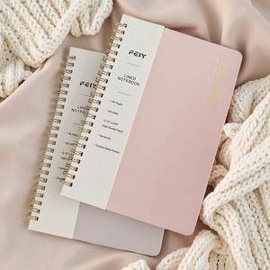 Customizable Logo A5 <b>Spiral</b>-<b>Bound</b> Student <b>Notebook</b> Light Color Series Lined Hand Account Book Hard Cover <b>Notebooks</b> - Product Image 3