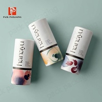 Emballage en tube de papier pour flacon de shampoing de luxe personnalisé, écologique, biodégradable, recyclable, cylindre cosmétique en kraft