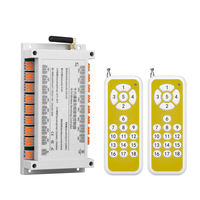 Interruptor de Control Remoto RF Industrial de 16 Canales CA, Receptor Inalámbrico de 433MHz con Aprendizaje, Relé de 10A, Terminal de Conexión Rápida para Riel DIN, Motor