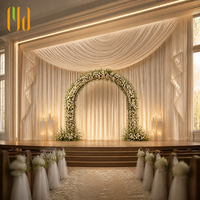 Rideaux de scène de luxe en velours pour mariage, ignifuges et insonorisants