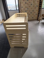 Lit superposé en bois massif écologique, démontable, style européen moderne, avec échelles, pour appartement