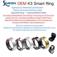 Anneau intelligent SHR K3 en alliage, contrôle par application, suivi du rythme cardiaque et du sommeil, tracker multisports de fitness 2025