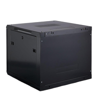 Harga Grosir 9u Wall Mount Network Cabinet Steel Server Rack Case Lemari Jaringan untuk Pusat Data Stok Siap Kirim