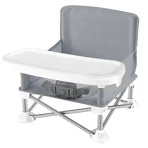 Siège d'appoint Portable, <span class=keywords><strong>chaise</strong></span> pliante pour bébé avec plateau et sac de transport, siège de voyage pour bébé en plein air - Product Image 3