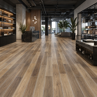 Wasserdichter SPC Klick-Vinylboden Piso Vinilico 20mil Nutzschicht Holzmaserung Starrer Kern PVC LVP Vinylplanken mit IXPE Kommerziell