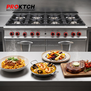 Grill professionnel sur pied au gaz avec panneau frontal en acier inoxydable renforcé et boutons de commande ergonomiques pour les chefs - Product Image 6