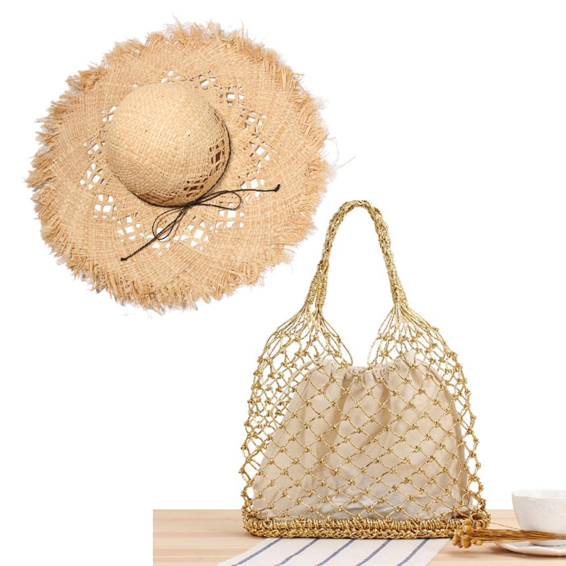 Bolso Shopper De Rafia Mayoristas de moda y complementos