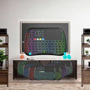 M9 Có Thể Sạc Lại 2.4G Không Dây Không Khí Chuột Thông Minh Từ Xa 7-Màu Backlit Mini QWERTY Bàn Phím Với Học Tập Mã Cho <span class=keywords><strong>TV</strong></span> <span class=keywords><strong>Box</strong></span> - Product Image 3