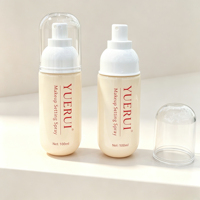 Flacon pulvérisateur PET vide de 100 ml en forme de capsule à base ronde pour toner et spray fixateur à fine brume