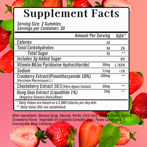 Gummies Happy Flow PMS à Marque Blanche avec Vitamine D et Extrait de Safran pour le Confort Menstruel, l'Équilibre de l'Humeur et le Soutien Hormonal - Product Image 5