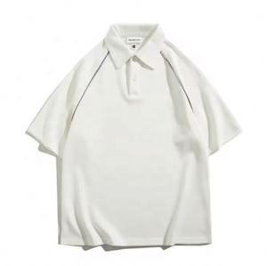 Camiseta de Manga Corta con Solapa para Hombre, Personalizada con Logotipo, 250 g/m², con Tira Reflectante, Estilo Urbano, Hip-hop - Product Image 6