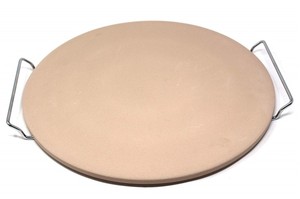 Accessoires pour <span class=keywords><strong>pizza</strong></span> maison, pierre rectangulaire avec un support, le meilleur compagnon de barbecue, argile ronde, carré en cordierite, 28 cm, outils de cuisson - Product Image 2