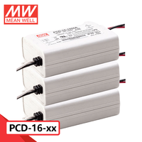 Original Mean Well PCD-16 Series 16W Switching Power Supply AC Dimmable LED Power Supply Tegangan Output Tunggal 8V/12V/24V/48V