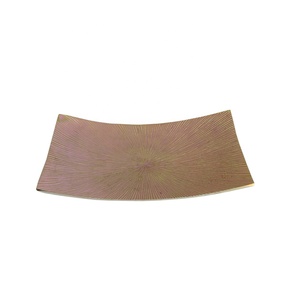 Bandeja DE SERVICIO DE ALUMINIO plateada de diseño para restaurante y Hotel en casa para uso decorativo de artículos de servicio - Product Image 5