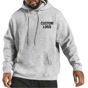 Sudaderas con Capucha para Hombre, de Algodón, Color Sólido, para Todas las Temporadas, con Logotipo Personalizado, Estilo de Manga Regular - Product Image 2