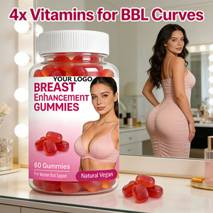 Suplemento Dietético Herbal para Mujeres OEMl, Gomitas de Fenogreco y Saw Palmetto para Reafirmar y Levantar el Busto, Curvas BBL - Product Image 1