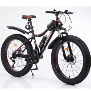 Bicicleta de Montaña China <span class=keywords><strong>2026</strong></span> de 26 Pulgadas, Acero con Alto Contenido de Carbono, Neumáticos Gruesos 4.0, Bicicleta Fat <span class=keywords><strong>Bike</strong></span> de Cinco Llantas, Frenos de Disco, Bicicleta para Nieve - Product Image 1