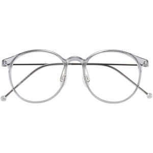 Gafas de Vista Danyang 9881TR Redondas de Montura Completa con Lentes Acrílicas Transparentes, Estilo Retro Unisex para Visión de Cerca - Product Image 1