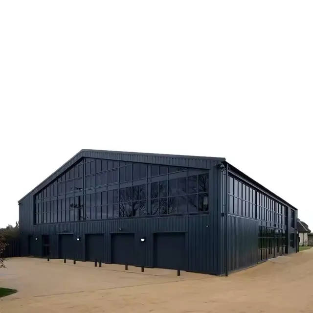 Metallo auto garage costruzione strutture in acciaio prefabbricate villa ponte in ferro hangar struttura in acciaio