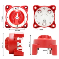 Interruptor de Aislamiento de Batería Marina de 32V 350A, Selector de 4 Posiciones para Maletero