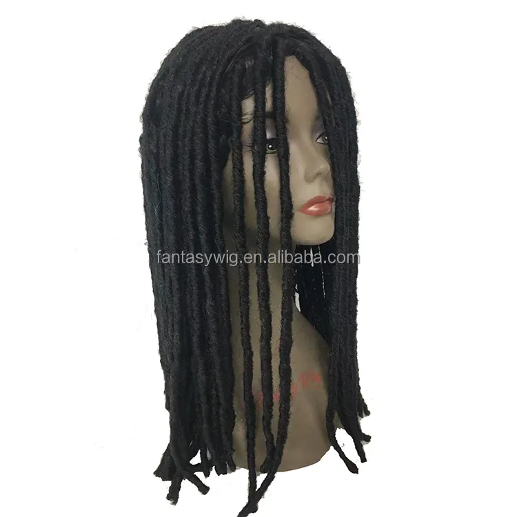 Lentes Locs African Dirty Braided Wigs for White Women Synthetic Hair Creative Single Braiding Wigs for African