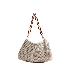 Nuova Borsa da <span class=keywords><strong>Spiaggia</strong></span> alla Moda per Signore, Borsa a Tracolla Intrecciata a Mano in Corda di Cotone con Cerniera, Bellissima Borsa a Tracolla da <span class=keywords><strong>Spiaggia</strong></span> 2026 - Product Image 5