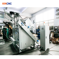 Machine à clouer les palettes en bois entièrement automatique KINCNC, commande PLC, pressage hydraulique, écran tactile, 220v/380v, 35-75