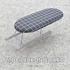 Petite planche à repasser pliable domestique avec accessoires de manchon de repassage Mini Design Type debout pour le stockage de garde-robe de voyage - Product Image 2