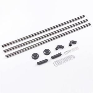 Barra pulida para cortina de ducha, accesorios de <span class=keywords><strong>madera</strong></span>, Popular, negro, adhesivo para pared de baño, forma de <span class=keywords><strong>L</strong></span>, bajo precio - Product Image 3